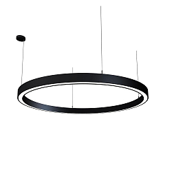 LED Pendelleuchte LAUTARO 1500/80 DOWN PRISMA P5, 99W, IP20, DALI dimmbar, 2700K, schwarz