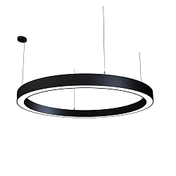 LED Pendelleuchte LAUTARO 1500/100 UP/DOWN PRISMA P5, 141W, IP20, DALI dimmbar, 4000K, schwarz