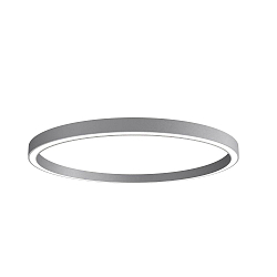 LED Deckenaufbauleuchte LAUTARO 1500/80 PRISMA, 99W, IP20, DALI dimmbar, 3000K, hellgrau