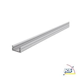 AU-01-08, flat U-profile for 8 - 9,3 mm LED stripes, 200cm, anodized aluminum