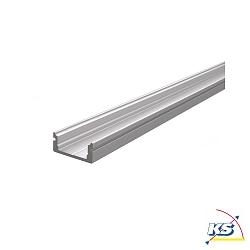 AU-01-10, flaches U-Profil fr 10-11.3mm LED Strips, 200cm, Aluminium gebrstet