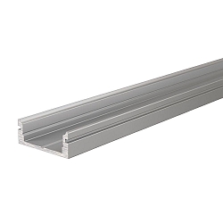 AU-01-12, flat U-profile for 12 - 13,3 mm LED stripes, 100cm, anodized aluminum