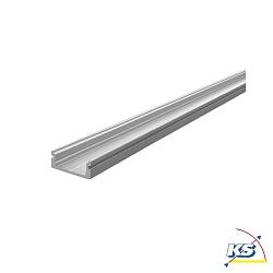 AU-01-12, flat U-profile for 12 - 13,3 mm LED stripes, 200cm, anodized aluminum