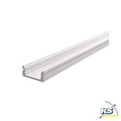 AU-01-12, flaches U-Profil fr 12-13.3mm LED Strips, 200cm, matt-wei