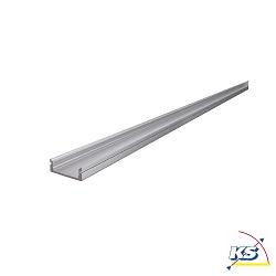 AU-01-15, flaches U-Profil fr 15-16.3mm LED Strips, 200cm, Aluminium eloxiert