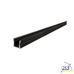 AU-02-10, high U-profile for 10 - 11,3 mm LED stripes, 200cm, matt brushed black