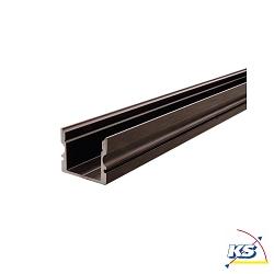 AU-02-12, high U-profile for 12 - 13,3 mm LED stripes, 200cm, matt brushed black