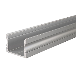 AU-02-15, high U-profile for 15 - 16,3 mm LED stripes, 100cm, anodized aluminum