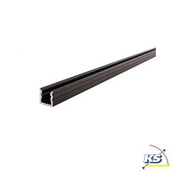 LED profile AU-02-05 high U-profile for 5-5,7mm LED stripes, 200cm, matt brushed black