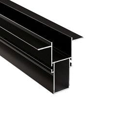 LED Fassade Trefoprofil COMBO, mit Flgel 3mm, 2m, schwarz