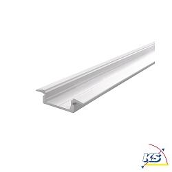 ET-01-12, flaches T-Profil fr 12-13.3mm LED Strips, 200cm, matt-wei