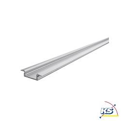 ET-01-15, flat T-profile for 15 - 16,3 mm LED stripes, 200cm, anodized aluminum