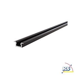 LED Profil ET-01-05 flaches T-Profil fr 5-5.7mm LED Strips, 200cm, schwarz-matt gebrstet