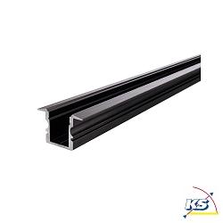 ET-02-08, high T-profile for 8 - 9,3 mm LED stripes, 200cm, matt brushed black