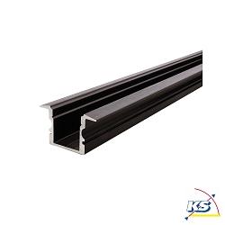 ET-02-10, hohes T-Profil fr 10-11.3mm LED Strips, 200cm, matt-schwarz gebrstet