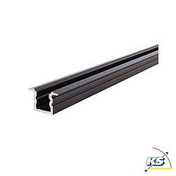 LED Profil ET-02-05 hohes T-Profil fr 5-5.7mm LED Strips, 200cm, schwarz-matt gebrstet