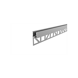 Reprofil Fliesen-Profil Abschluss nach oben leuchtend fr LED Strips bis 12mm, Aluminium, eloxiert, 200cm, Silber