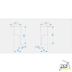 Endcaps c-P-EL-03-10 set 2 items, white
