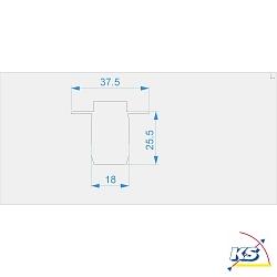 Endcaps H-ET-03-10 set 2 items, white