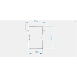 Endkappe H-ET-04-12 Set 2 Stk., grau