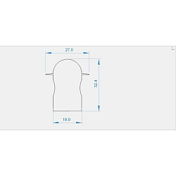 Endkappe R-ET-04-12 Set 2 Stk., grau