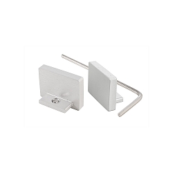 Reprofil Endkappe P-AU-10-12 Set (2 Stk.), Aluminium, eloxiert, 1.82cm, Silber