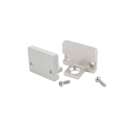 Reprofil Endkappe P-AU-10-12 Set (2 Stk.), Aluminium, eloxiert, 1.82cm, Silber