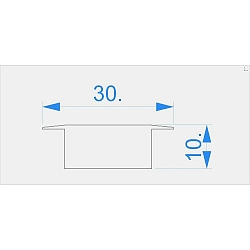 Endkappe C-I-ET-05-12 Set 2 Stk., grau