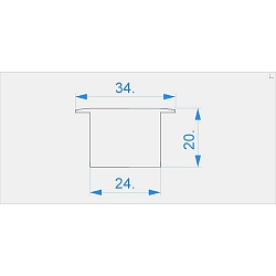 Endkappe C-I-ET-05-15 Set 2 Stk., grau