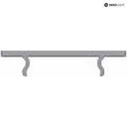 Abdeckung P-05-12, BxH: 31,96x1,5mm, wei-satiniert, 200cm