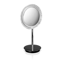 mirror with lighting BS 15 TOUCH LED 5-fold, round IP 20, chrome 