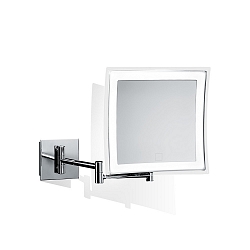 mirror with lighting BS 85 TOUCH LED 5-fold, square IP 20, chrome 