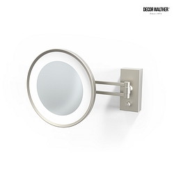 Miroir avec clairage BS 36 LED 3 fois IP 44, nickel satin 