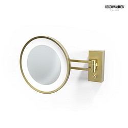 mirror with lighting BS 36 LED 3-fold IP 44, gold matt 