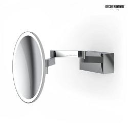 Miroir avec clairage VISION R miroir avec grossissement 5x IP44, chrome 