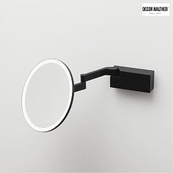 Miroir avec clairage VISION R miroir avec grossissement 5x IP44, noir mat 