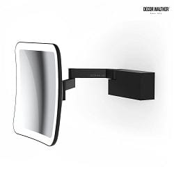Miroir avec clairage VISION S miroir avec grossissement 5x IP44, noir mat 