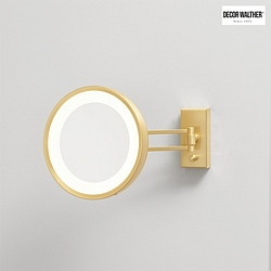 Miroir avec clairage BS 36 LED 7 fois IP 44, or mat 