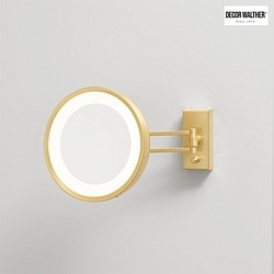 mirror with lighting BS 36 LED 7-fold IP 44, gold matt 