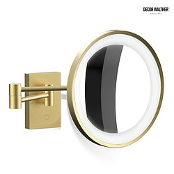 mirror with lighting BS 40 LED 3-fold IP 44, gold matt 