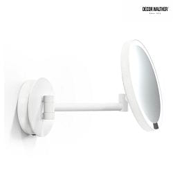 LED Wandkosmetikspiegel JUST LOOK PLUS WR, 5-fache Vergrerung, 10W, 3000-5000K, 432lm, CRI>92, IP20, wei/matt