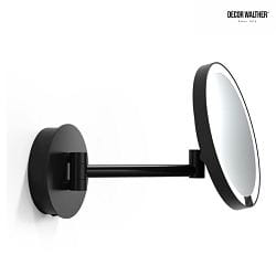 Specchio illuminato JUST LOOK PLUS WR Specchio con ingrandimento 5x IP20, nero opaco dimmerabile