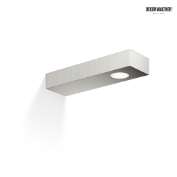 LED Wandleuchte FLAT 2 LED, 7W 3000K 370lm, IP44, Nickel satiniert