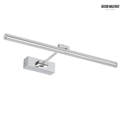 LED Wandleuchte DIM 45 LED, 12W 3000K 750lm, IP44, Chrom