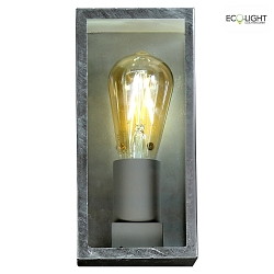 outdoor wall luminaire KARO square E27 IP44, galvanised dimmable