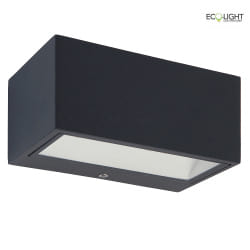 outdoor wall luminaire GEMINI UP&DOWN 2 flames IP54, anthracite