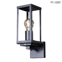 Aussenwandleuchte KARO, IP44, 1xE27, schwarz matt