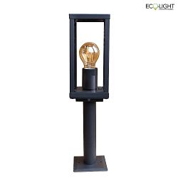 Wegeleuchte KARO, IP44, 1xE27, Hhe 55 cm, schwarz matt
