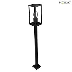 Wegeleuchte KARO, IP44, 1xE27, Hhe 100 cm, schwarz matt