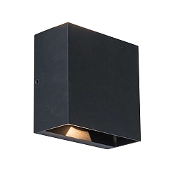 outdoor wall luminaire GEMINI BEAMS UP&DOWN 2 flames IP54, black matt